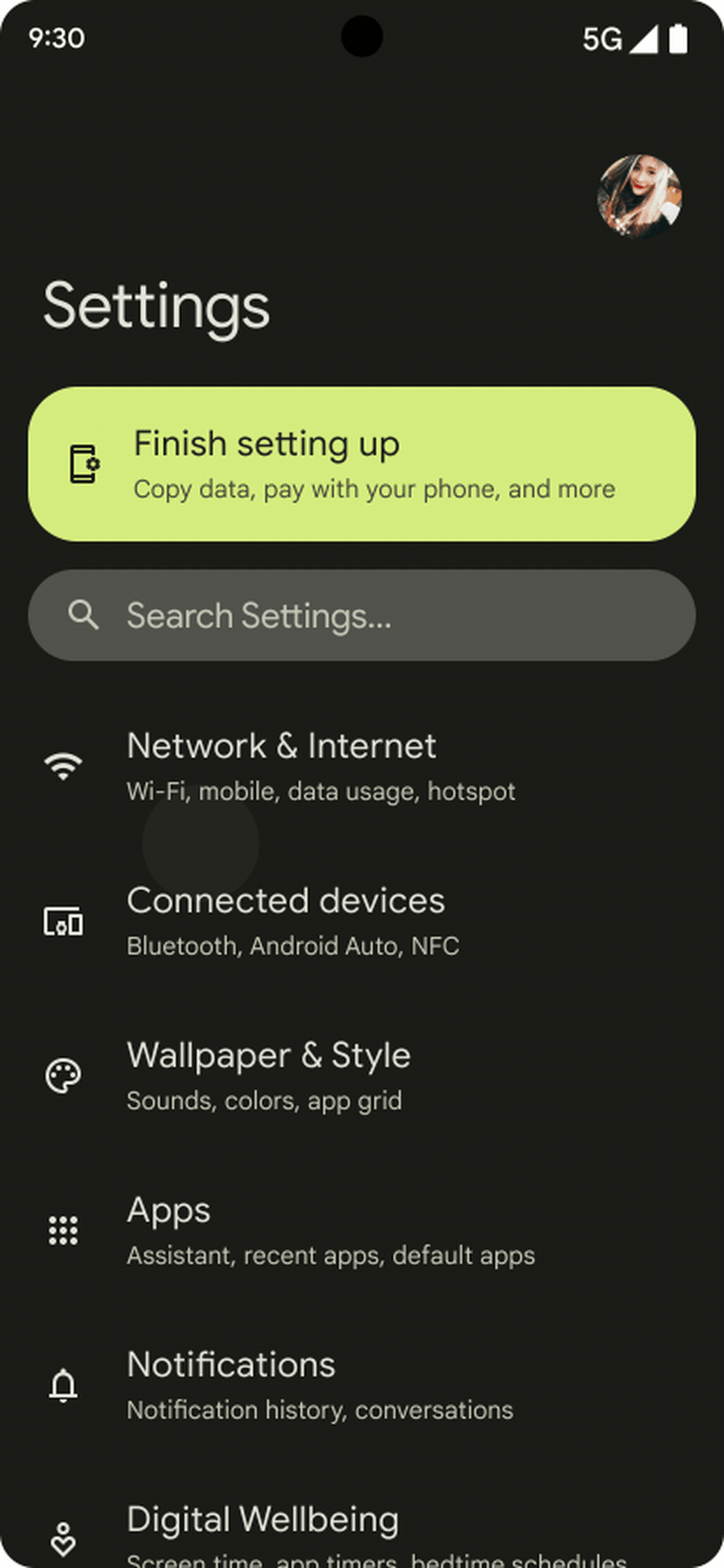 Material You Overscroll